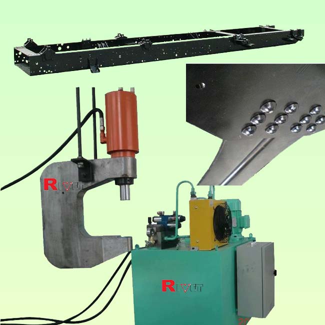 Chassis riveting machine,truck cross memeber riveting machine,Portalbe riveting machine