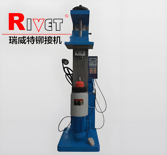 Gas spring riveting machine|piston rod riveing mac